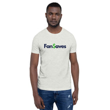 Load image into Gallery viewer, FanSaves Short-Sleeve Unisex T-Shirt (blue logo without tagline)