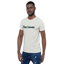 Load image into Gallery viewer, FanSaves Short-Sleeve Unisex T-Shirt (blue logo without tagline)