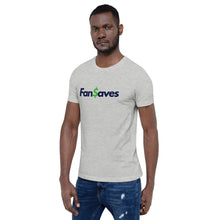 Load image into Gallery viewer, FanSaves Short-Sleeve Unisex T-Shirt (blue logo without tagline)