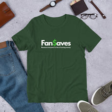 Load image into Gallery viewer, FanSaves Short-Sleeve Unisex T-Shirt (white logo with tagline)
