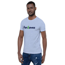 Load image into Gallery viewer, FanSaves Short-Sleeve Unisex T-Shirt (blue logo without tagline)