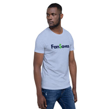 Load image into Gallery viewer, FanSaves Short-Sleeve Unisex T-Shirt (blue logo without tagline)