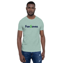 Load image into Gallery viewer, FanSaves Short-Sleeve Unisex T-Shirt (blue logo without tagline)