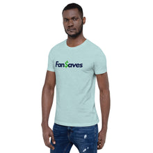 Load image into Gallery viewer, FanSaves Short-Sleeve Unisex T-Shirt (blue logo without tagline)