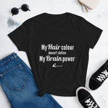 Load image into Gallery viewer, Hair Colour/Brain Power- Women's Short Sleeve T-Shirt