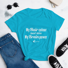 Load image into Gallery viewer, Hair Colour/Brain Power- Women&#39;s Short Sleeve T-Shirt
