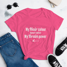 Load image into Gallery viewer, Hair Colour/Brain Power- Women&#39;s Short Sleeve T-Shirt
