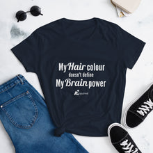 Load image into Gallery viewer, Hair Colour/Brain Power- Women&#39;s Short Sleeve T-Shirt
